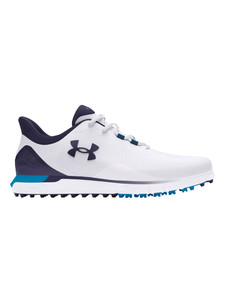 Under Armour HOVR Drive Fade Spikeless Golf Shoes - White/Capri