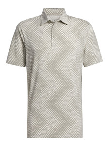adidas Ultimate365 Allover Print Polo Shirt - Silver Pebble/Silver Pebble