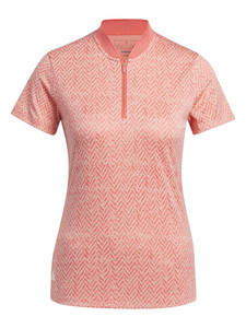 adidas Womens Ultimate365 Jacquard Polo - Preloved Scarlet