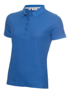 Calvin Klein W Performance Cotton Pique Polo - Yale Blue
