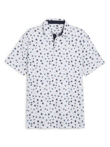 Puma CLOUDSPUN Floral Polo - White Glow/Zen Blue
