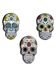 King Pins Golf Ball Marker 3 Pack - Sugar Skull