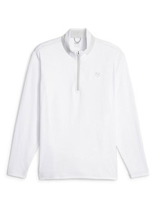 Puma Lightweight Quarter-Zip - White Glow/Ash Grey