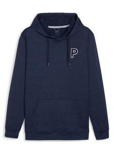 Puma CLOUDSPUN Patch Golf Hoodie - Deep Navy Heather