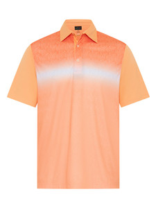 Greg Norman ML75 Ombre Engineered Print Polo - Light Peach