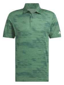 adidas Ultimate365 Textured Stripe Polo Shirt - Preloved Green/Collegiate Green