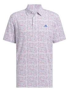 adidas Ultimate365 Power Grid Print Polo Shirt - White