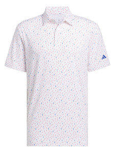 adidas Ultimate365 Allover Print Polo Shirt - White