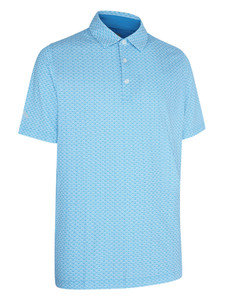 Callaway Tee All Over Print Golf Polo - Hawaiian Surf
