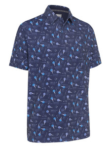 Callaway All Over Golf Ball & Tee Polo - Peacoat