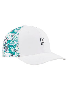 Puma x Palm Tree Crew Palm Glitch Tech Cap - White Glow/Sparkling Green
