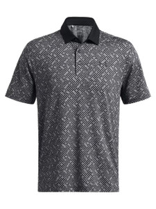 Under Armour Playoff 3.0 Check Jacquard Polo - Black/White