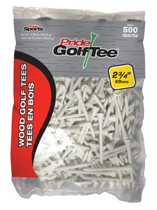 Pride 2.75" Golf Tees 500 Pack - White