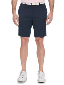 Ben Hogan Active Waistband Flat Front 9-Inch Golf Short - Black Iris