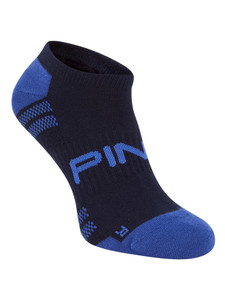 Ping SensorCool No Show 2 Pack Socks - Navy/White Multi
