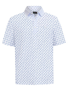 Greg Norman ML75 Paradise Printed Polo - White