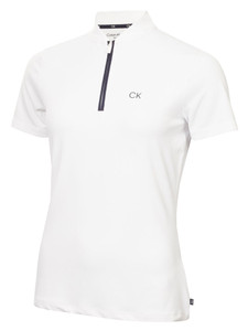 Calvin Klein Womens Tattler Mock Neck Top - White