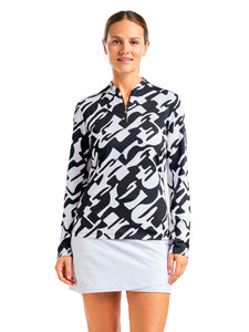 Nivo W Lolita Long Sleeve Livcool Mock - Black/White
