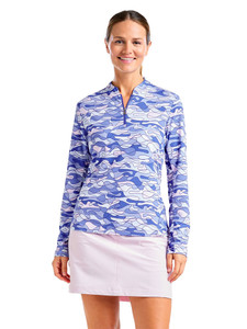 Nivo W Lolita Long Sleeve Livcool Mock - Cobalt
