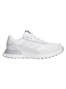 adidas Womens S2G 25 Leather Spikeless Golf Shoes - Ftwr White/Silver Met.