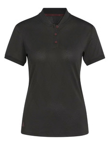 adidas Womens Ultimate365 Diamond Jacquard Polo Shirt - Black