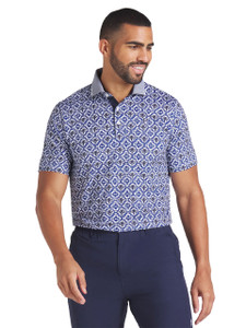 Puma x Palm Tree Crew Tile Polo - White Glow/Deep Navy