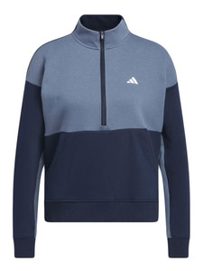 adidas Womens Performance Quarter-Zip Jacket - Collegiate Navy