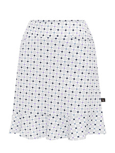 Birdee Sport Women's Pyramid Wave 18" Skort - White/Crystal