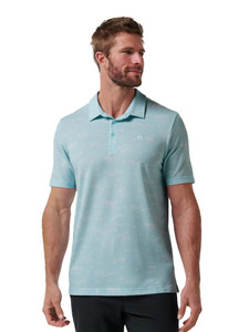 TravisMathew Featherweight City Polo - Cory Blue
