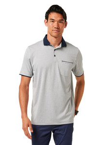 TravisMathew Call It Off Polo - Heather Medium Grey