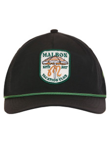 Malbon Vacation Club Nylon Rope Cap - Black