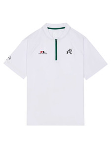 Malbon Zip Raglan Blade Polo - White