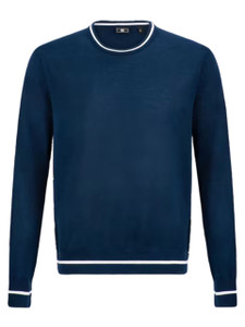 FootJoy Cotton Crew Neck Pullover - Navy