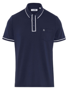 Original Penguin The Technical Earl Polo - Black Iris