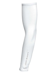 MEGA Golf CooUV UPF50+ Cooling Arm Sleeves - White