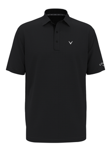 Callaway Pro Spin Gingham Polo (Relaxed Fit) - Caviar