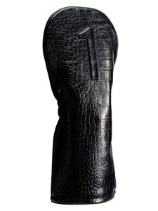 Vessel Lux Embosse Driver Headcover  - Croc Black