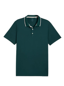 Puma MATTR Elevated Solid Polo - Green Terrain/Haute Tropic