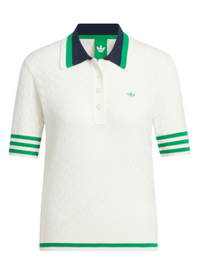 adidas Originals Knit Polo - Chalk White
