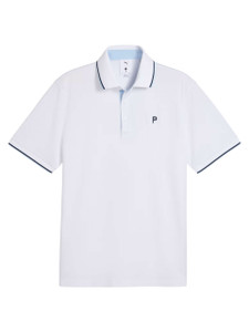 Puma x Palm Tree Crew Tipped Polo - White Glow/Haute Tropic