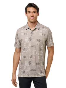 TravisMathew Featherweight Spritz Polo - Island Fossil