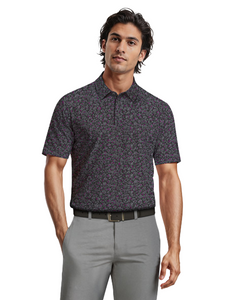 Ben Hogan Confetti Print Polo Shirt - Caviar