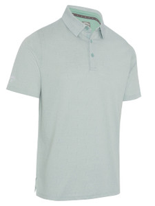 Callaway Chev Twill Jacquard Polo - Aquifer