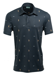 SEVE Allover Polo - Navy