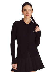 Malbon Womens Florence Knit Top - Black