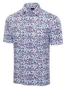 Greg Norman Play Dry Shark Fins Polo - White