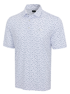 Greg Norman ML75 Stretch Jersey Colada Polo - White
