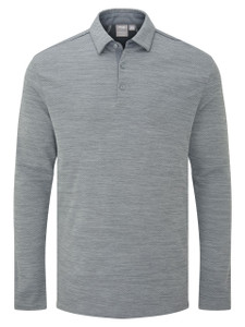 Ping Creek Long Sleeve Polo - Rock Melange