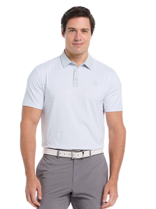 Original Penguin Pete's Check Print Block Polo - Bright White