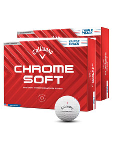 Chrome Soft Triple Track Golf Balls - 2 Dozen